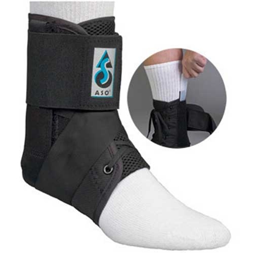 ASO EVO Ankle Stabilizer Ankle Brace Black MedWest Medical Supplies