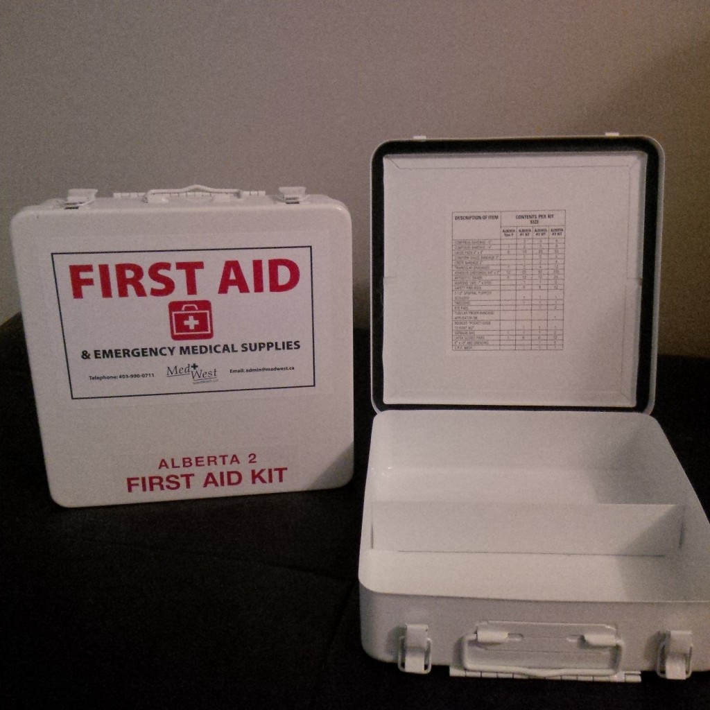 Alberta Number 2 OHS First Aid Kit Metal Container MedWest Medical